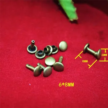 Bronze Tone Fit Bag Round Punk Rock Studs Metal Spike Rivets,6*6mm;6*8mm,100Sets
Bronze Tone Fit Bag Round Punk Rock Studs Metal Spike Rivets,6*6mm;6*8mm,100Sets