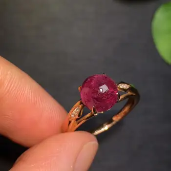 Red Tourmaline Ring 1.5ct Pure 18 K Gold Jewel Natural Red Tourmaline Gemstones Diamonds Female Rings for Women Fine Ring
Red Tourmaline Ring 1.5ct Pure 18 K Gold Jewel Natural Red Tourmaline Gemstones Diamonds Female Rings for Women Fine Ring