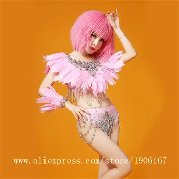 Stage Show Sexy Lady Pink Evening Party Dress Ballroom Costume Clothing Halloween Performance DS Singer Dance Clothes Suit
Stage Show Sexy Lady Pink Evening Party Dress Ballroom Costume Clothing Halloween Performance DS Singer Dance Clothes Suit