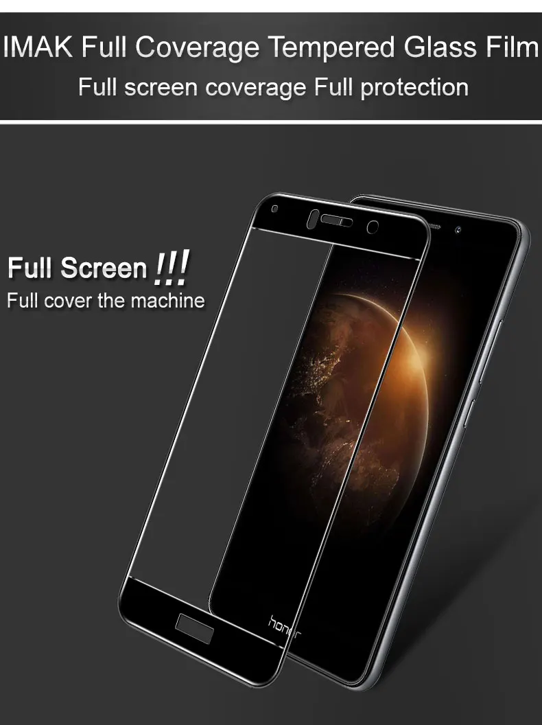 Imak Full Cover Tempered Glass Screen Protector For Huawei Honor 6x Huawei Gr5 17 Huawei Mate
