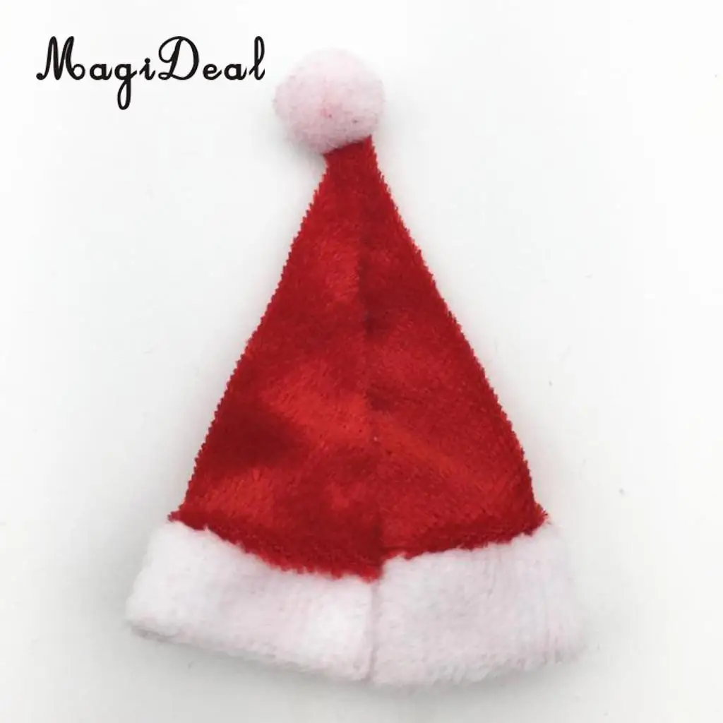 MagiDeal 2pcs 1/6 Scale Christmas Hat Santa Claus Cap for 12inch Action Figure Doll Toy Accessory