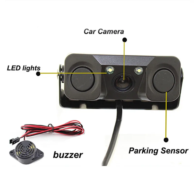 Dash Cam Night Vision Camera Monitor 2 LED Car Rear View Camera With Radar Parking Sensor Car Accessories Gps Tracker #YL5
Dash Cam Night Vision Camera Monitor 2 LED Car Rear View Camera With Radar Parking Sensor Car Accessories Gps Tracker #YL5
