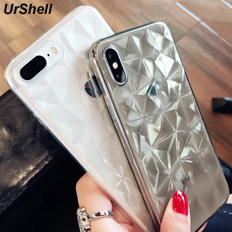 Luxury Ultra Thin Slim Diamond Pattern Case For iPhone XR XS MAX X 6 6s 7 8 Plus Cases Soft TPU Transparent Cover for iPhone 7
Luxury Ultra Thin Slim Diamond Pattern Case For iPhone XR XS MAX X 6 6s 7 8 Plus Cases Soft TPU Transparent Cover for iPhone 7