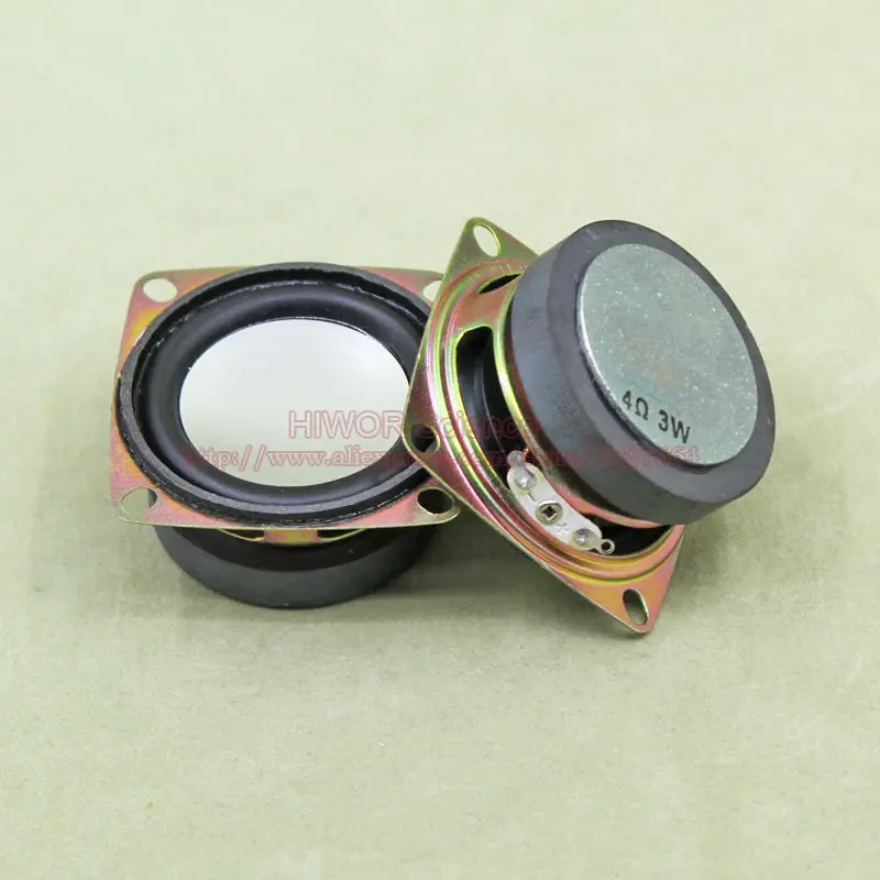 2pcs 4 Ohm 3W Loudspeaker Square Speaker External Magnetic Foam Edge Silvery Rubber Cap 53*40*30mm
2pcs 4 Ohm 3W Loudspeaker Square Speaker External Magnetic Foam Edge Silvery Rubber Cap 53*40*30mm