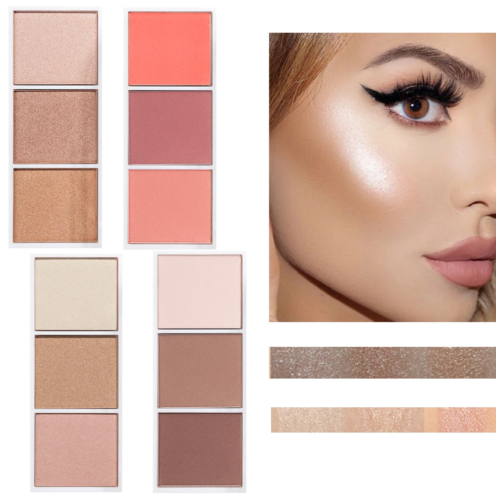 3colors/sets Highlighter Palette Makeup Face Contour Powder Bronzer Make Up Blusher Professional Blush Palette Eyeshadow TSLM1
3colors/sets Highlighter Palette Makeup Face Contour Powder Bronzer Make Up Blusher Professional Blush Palette Eyeshadow TSLM1