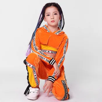 Children Performance Hip Hop Dance Costume Girls Orange Tops Pants Kids Fashion Jazz Costumes Street Dance Clothing Stage Dress
Children Performance Hip Hop Dance Costume Girls Orange Tops Pants Kids Fashion Jazz Costumes Street Dance Clothing Stage Dress