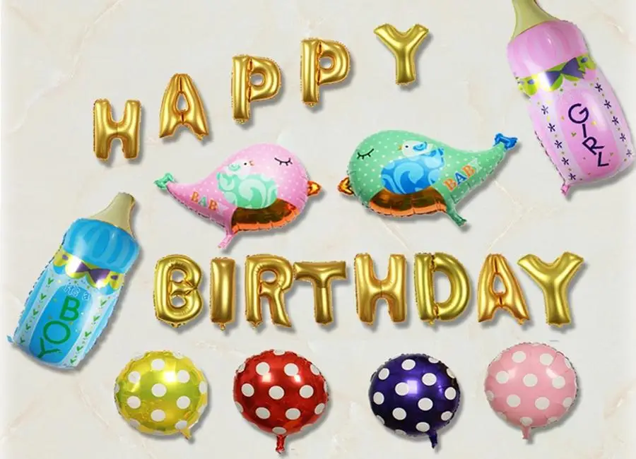 21 шт./компл. birthaday ну вечеринку шары комплект счастливые день рождения воздушные
