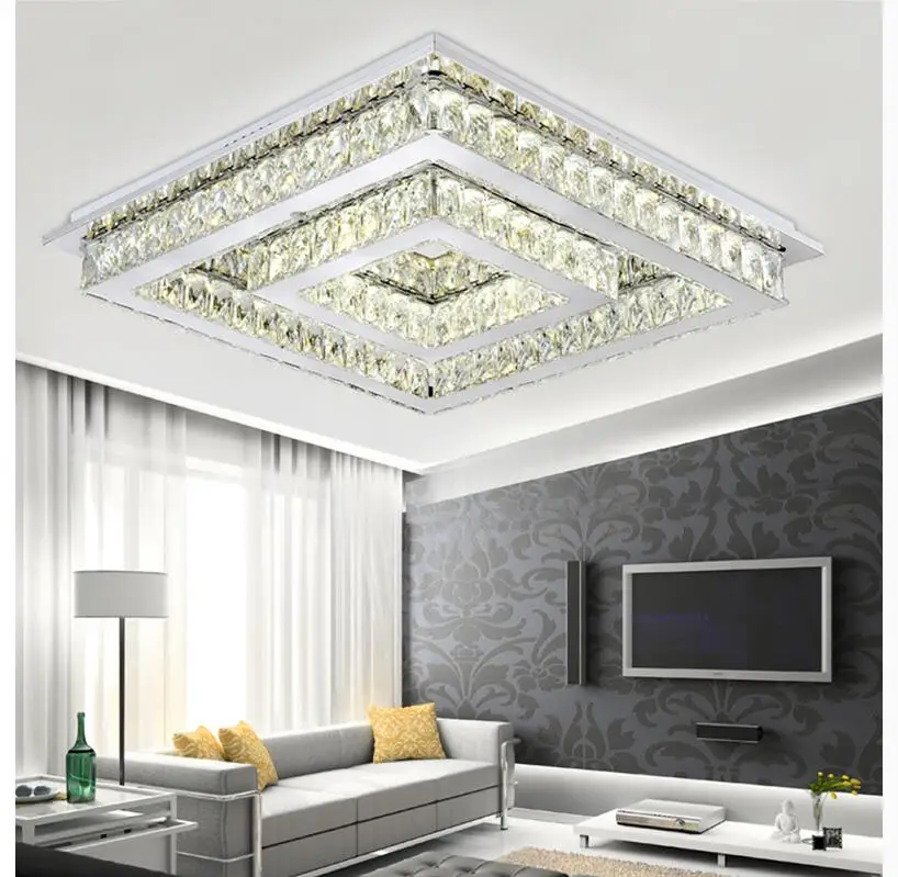 Free Shipping LED Ceiling Light Stainless Steel Crystal Lamp for Living Bedroom LED AC Lustres Lamparas de techo Remote Control
Free Shipping LED Ceiling Light Stainless Steel Crystal Lamp for Living Bedroom LED AC Lustres Lamparas de techo Remote Control