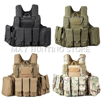 Wholesale Outdoor Army Training Military Tactical Hunting Vest Combat Plate Carrier Molle Vest with Removable Magazine Pouches
Wholesale Outdoor Army Training Military Tactical Hunting Vest Combat Plate Carrier Molle Vest with Removable Magazine Pouches