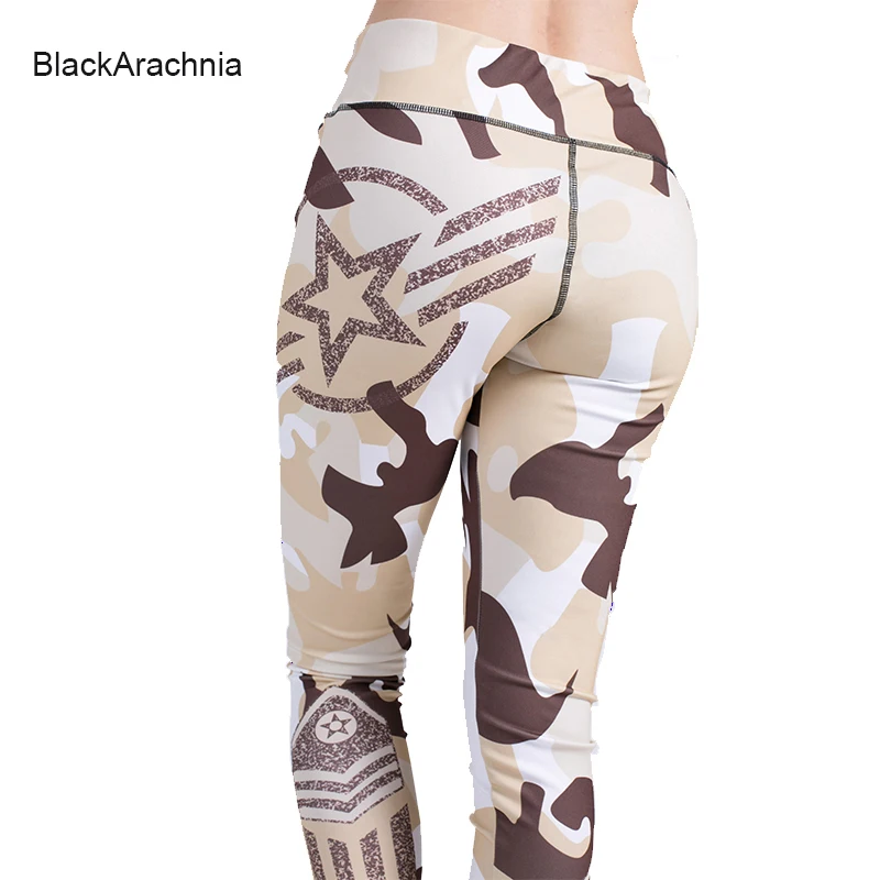 BlackArachnia Women Fashion Camouflage Printed Khaki Sports Yoga Leggings Star Pattern Gym Pants Female High Waist Yoga Pants
BlackArachnia Women Fashion Camouflage Printed Khaki Sports Yoga Leggings Star Pattern Gym Pants Female High Waist Yoga Pants