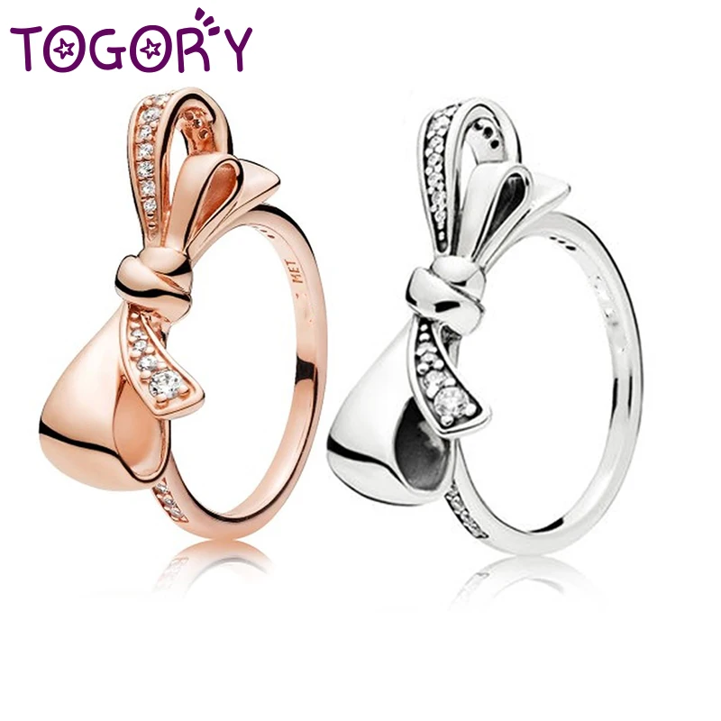TOGORY Dropshipping Classic Design Bowknot Silver Ring Austria Crystal Zircon Fine Ring For Women Wedding Rings Jewelry Gifts
TOGORY Dropshipping Classic Design Bowknot Silver Ring Austria Crystal Zircon Fine Ring For Women Wedding Rings Jewelry Gifts