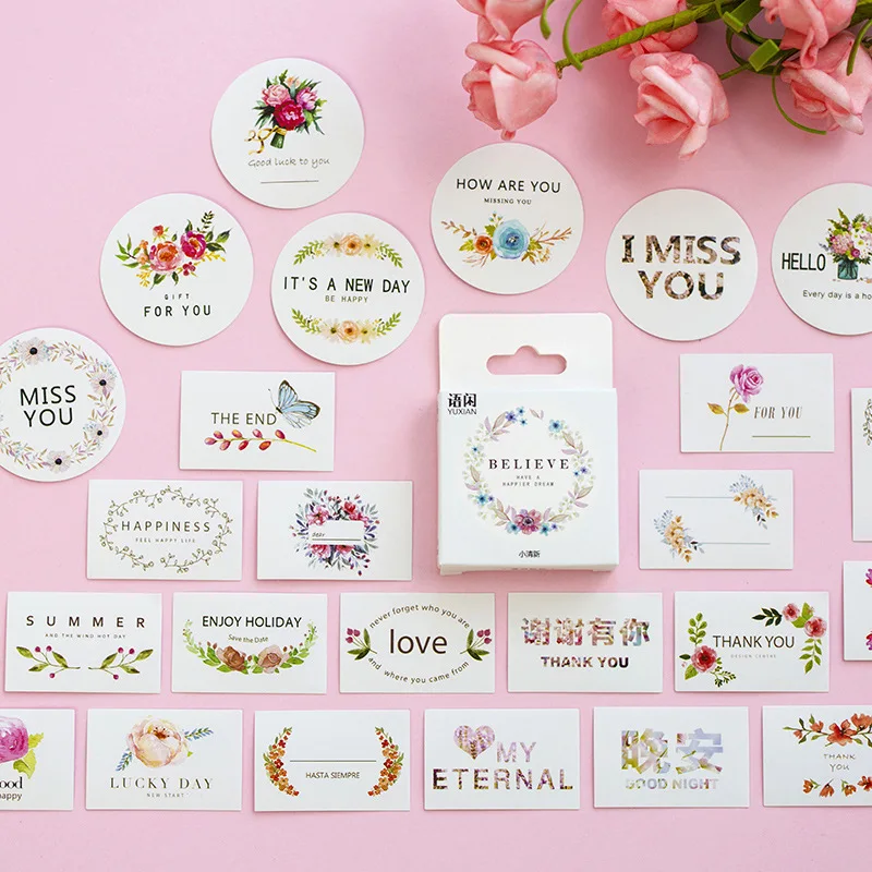 50PCS/box New Cute Thank You Paper Lable Sealing Stickers Crafts And Scrapbooking Decorative Lifelog DIY Stationery
50PCS/box New Cute Thank You Paper Lable Sealing Stickers Crafts And Scrapbooking Decorative Lifelog DIY Stationery