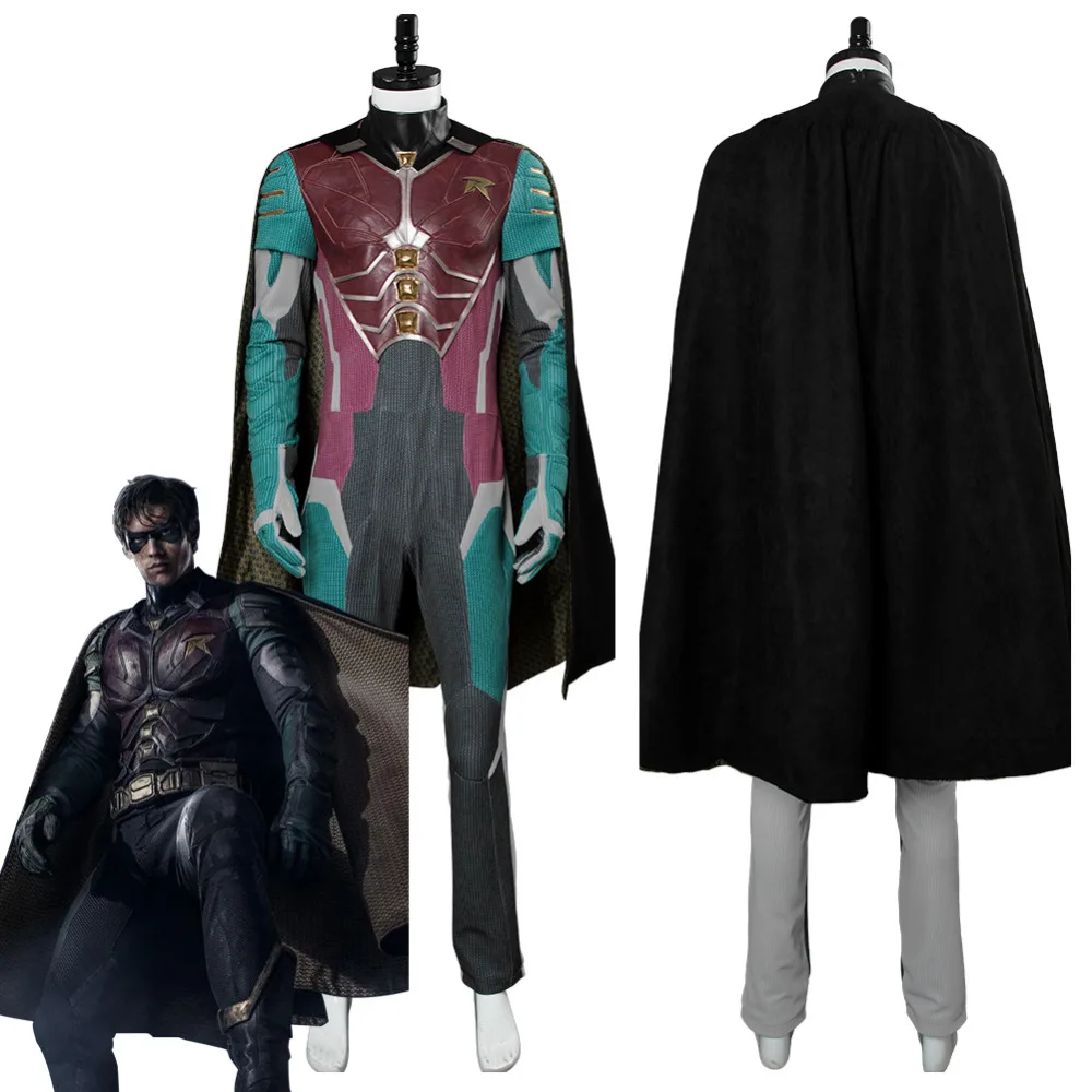 Teen Titans Robin Dick Richard Grayson Cosplay Costume Outfit Uniform Jumpsuit Suit Halloween Carnival Adult Costume Custom Made
Teen Titans Robin Dick Richard Grayson Cosplay Costume Outfit Uniform Jumpsuit Suit Halloween Carnival Adult Costume Custom Made
