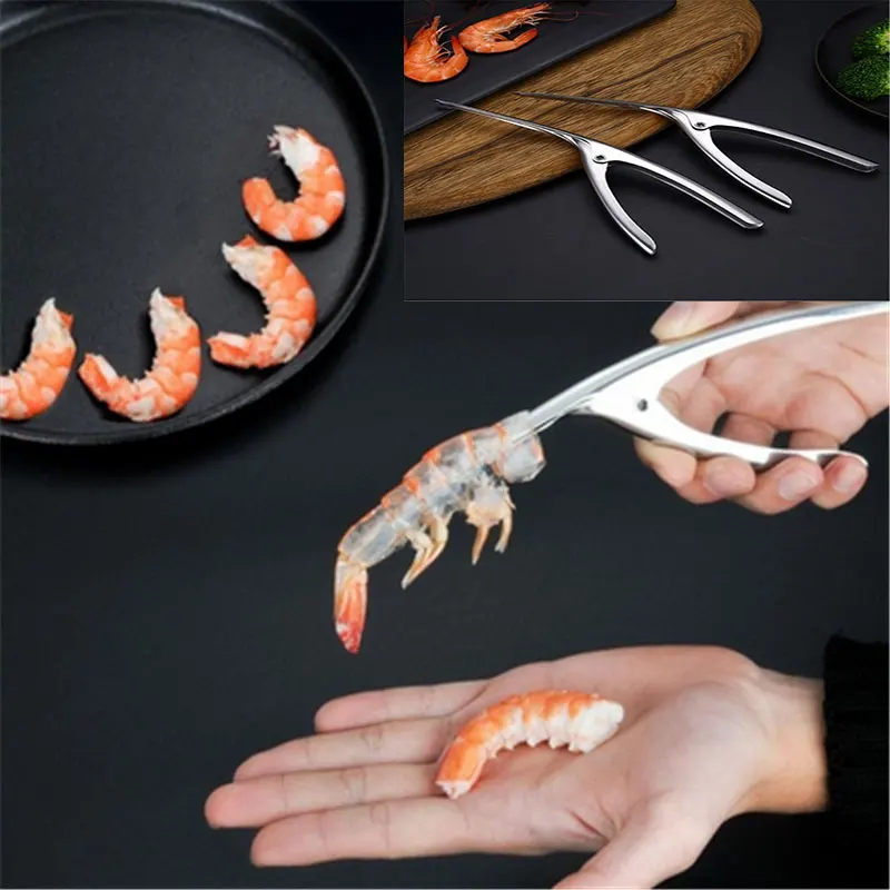 Peeler Stainless Steel Shrimp Prawn Deveiner Peel Device Creative Kitchen Cooking Seafood Tools Kitchen Gadgets
Peeler Stainless Steel Shrimp Prawn Deveiner Peel Device Creative Kitchen Cooking Seafood Tools Kitchen Gadgets