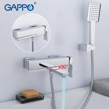 

GAPPO Shower System do anheiro taps mitigeur baignoire shower faucet brass bathroom rainfall shower Bathtub Faucet Waterfall