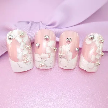 24 Pcs/Set Wedding Bride Full Nails Tips With Glue Flowers Shining 3D Diamond Rhinestone Fake Nail Art Tool Hot Mdf
24 Pcs/Set Wedding Bride Full Nails Tips With Glue Flowers Shining 3D Diamond Rhinestone Fake Nail Art Tool Hot Mdf