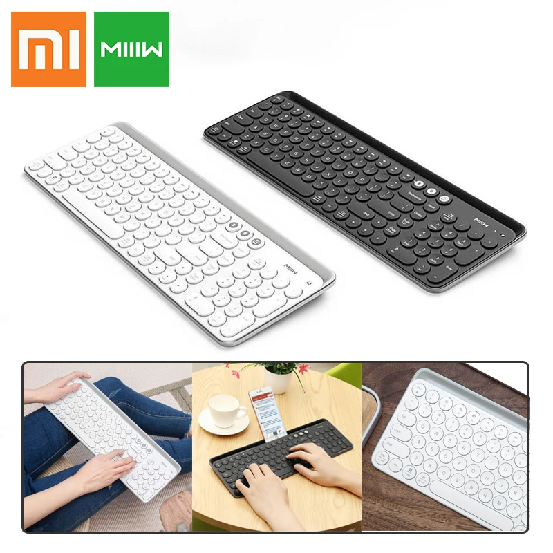 Xiaomi MIIIW Bluetooth Dual Mode Keyboard MWBK01 104 Keys 2.4GHz Multi system Compatible MI Wireless Portable Keyboard
Xiaomi MIIIW Bluetooth Dual Mode Keyboard MWBK01 104 Keys 2.4GHz Multi system Compatible MI Wireless Portable Keyboard