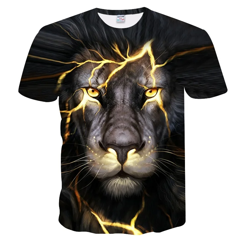 BIANYILONG Newest 3D Print Lightning lion Cool T-shirt Men/Women Short Sleeve Summer Tops Tees T shirt Fashion
BIANYILONG Newest 3D Print Lightning lion Cool T-shirt Men/Women Short Sleeve Summer Tops Tees T shirt Fashion