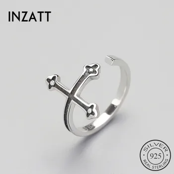 INZATT Punk Black Cross Vintage Ring Genuine 925 Sterling Thai Silver For Women Party Fashion jewelry New 2018 Gifts Brincos
INZATT Punk Black Cross Vintage Ring Genuine 925 Sterling Thai Silver For Women Party Fashion jewelry New 2018 Gifts Brincos