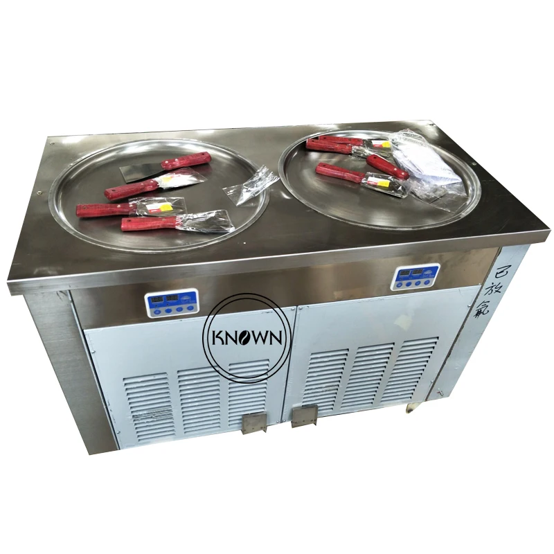 The factory price sale double round pan ice roll machine fried ice cream in China
The factory price sale double round pan ice roll machine fried ice cream in China
