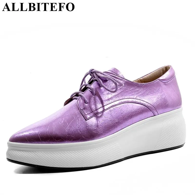 ALLBITEFO brand genuine leather solid women flats sneakers shoes pleated pointed toe platform shoes fashion spring women flats
ALLBITEFO brand genuine leather solid women flats sneakers shoes pleated pointed toe platform shoes fashion spring women flats