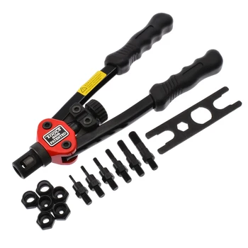 New Auto Riveting Tool Blind Manual Riveter Nut Tool Heavy Hand Tools 1pc Manual Riveter + Replacement Parts M3 M4 M5 M6 M8 M10
New Auto Riveting Tool Blind Manual Riveter Nut Tool Heavy Hand Tools 1pc Manual Riveter + Replacement Parts M3 M4 M5 M6 M8 M10