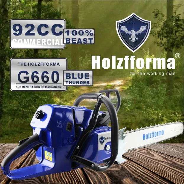 

Farmertec Holzfforma G660 MS660 066 Gasoline Chain saw Chainsaw 92CC Luxury Wrap Handle Bar With 25inch guide bar and saw chain
