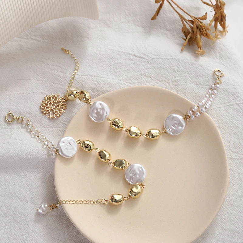 Fashion Gold Color Charm Bracelets For Women Imitation Pearl Metal Beads Bracelets & Bangles Boho Anklets Jewelry Gifts
Fashion Gold Color Charm Bracelets For Women Imitation Pearl Metal Beads Bracelets & Bangles Boho Anklets Jewelry Gifts