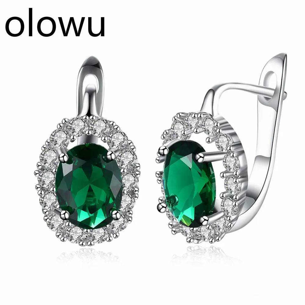 olowu 2018 Trendy Silver Color Oval Green Cubic Zirconia Crystal Small Huggie Hoop Earrings For Women Fashion Jewelry Wholesale
olowu 2018 Trendy Silver Color Oval Green Cubic Zirconia Crystal Small Huggie Hoop Earrings For Women Fashion Jewelry Wholesale