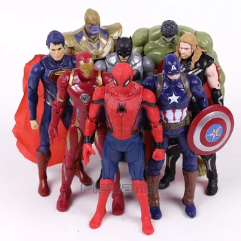 Marvel Super Heroes Iron Man Spiderman Captain America Thor Hulk Thanos PVC Action Figures Toys Gift for Boy 8pcs/set 16CM
Marvel Super Heroes Iron Man Spiderman Captain America Thor Hulk Thanos PVC Action Figures Toys Gift for Boy 8pcs/set 16CM