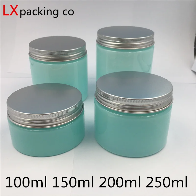 10PCS 50ML 100ML 150ML 200ML 250ML Light Blue Plastic Pack Empty Jar Silver Aluminum Lid Spice Candy Cream Container Bank
10PCS 50ML 100ML 150ML 200ML 250ML Light Blue Plastic Pack Empty Jar Silver Aluminum Lid Spice Candy Cream Container Bank