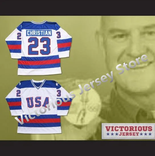 Minanser 1980 Miracle On Ice Team USA Dave Christian 23 Hockey Jersey White New Men
Minanser 1980 Miracle On Ice Team USA Dave Christian 23 Hockey Jersey White New Men