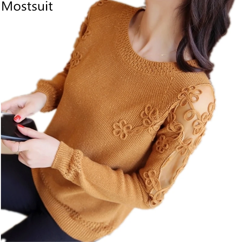 Hollow Crochet Knitted Sweater Women Long Sleeve O-neck Pullovers Spring Autumn Winter Casual Fashion Loose Tops Femininas Mujer
Hollow Crochet Knitted Sweater Women Long Sleeve O-neck Pullovers Spring Autumn Winter Casual Fashion Loose Tops Femininas Mujer