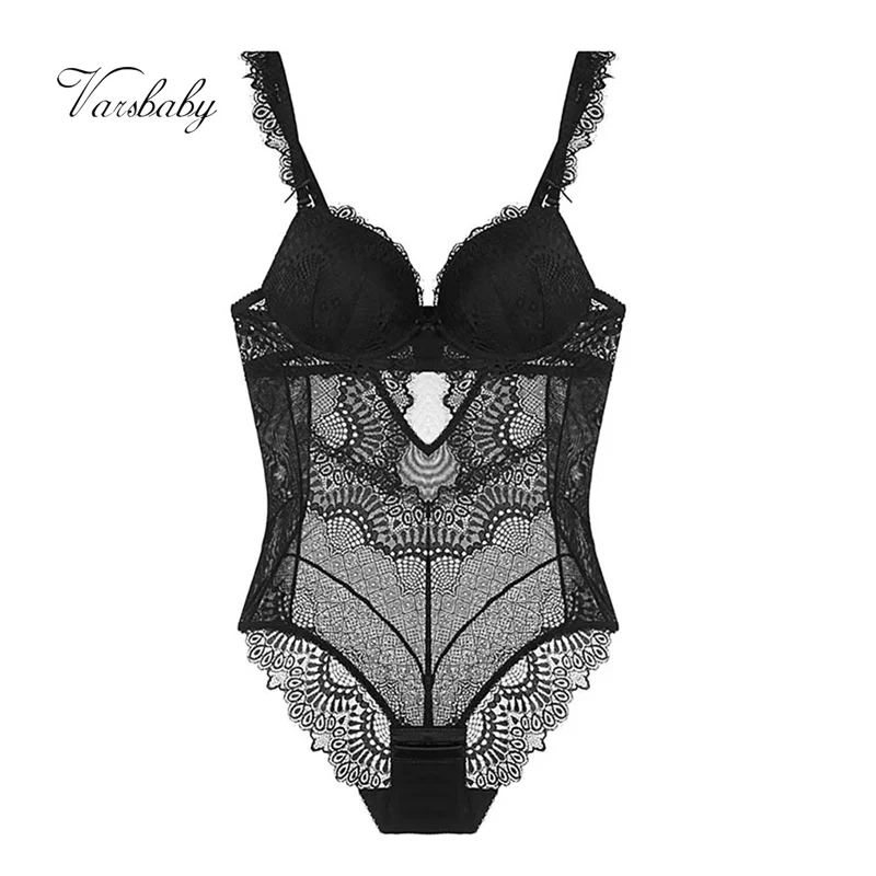 Varsbaby sexy one-piece hollow underwear gather eyelash lace beauty back deep V bra set
Varsbaby sexy one-piece hollow underwear gather eyelash lace beauty back deep V bra set