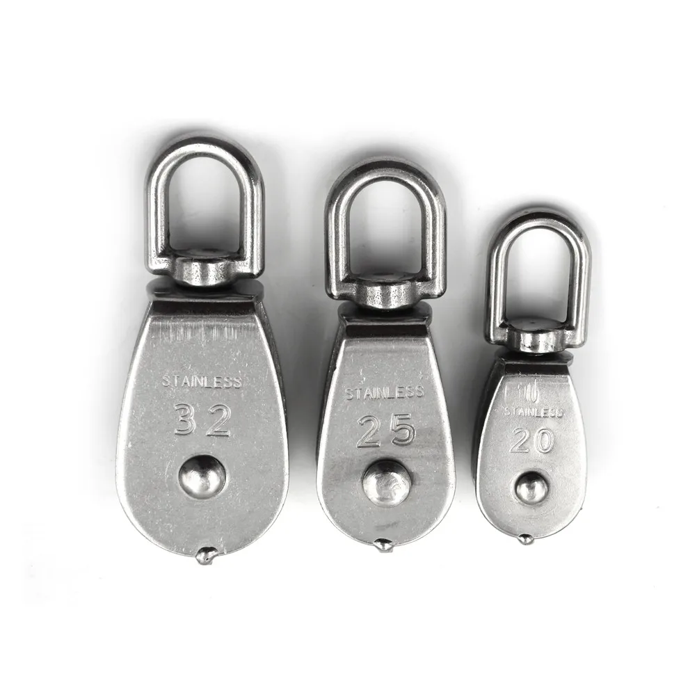 Steel Wire Pulley Stainless Steel M20 M25 M32 Heavy Duty Steel Single Wheel Swivel Lifting Rope Pulley Block For Wire Rope
Steel Wire Pulley Stainless Steel M20 M25 M32 Heavy Duty Steel Single Wheel Swivel Lifting Rope Pulley Block For Wire Rope