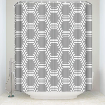 New Waterproof Geometric Shower Curtain with Hooks Polyester Fabric Moroccan Style Gray Bathroom Curtains for Home Decorations
New Waterproof Geometric Shower Curtain with Hooks Polyester Fabric Moroccan Style Gray Bathroom Curtains for Home Decorations