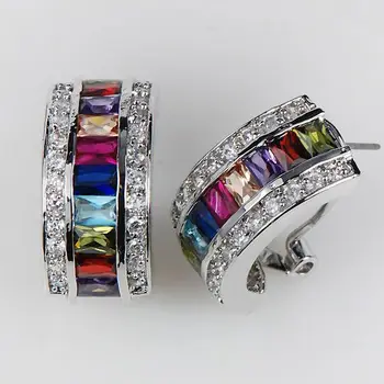 Simulated Morganite Blue Crystal Zircon Garnet Pink Kunzite 925 Sterling Silver Earrings KE07
Simulated Morganite Blue Crystal Zircon Garnet Pink Kunzite 925 Sterling Silver Earrings KE07