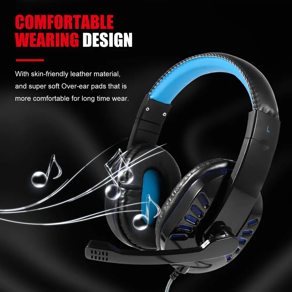 

Gaming Headset Best casque 7.1 Surround Sound USB Wired Headphones with Microphone Volume Control for PS4/XBOX-ONE SY755MV