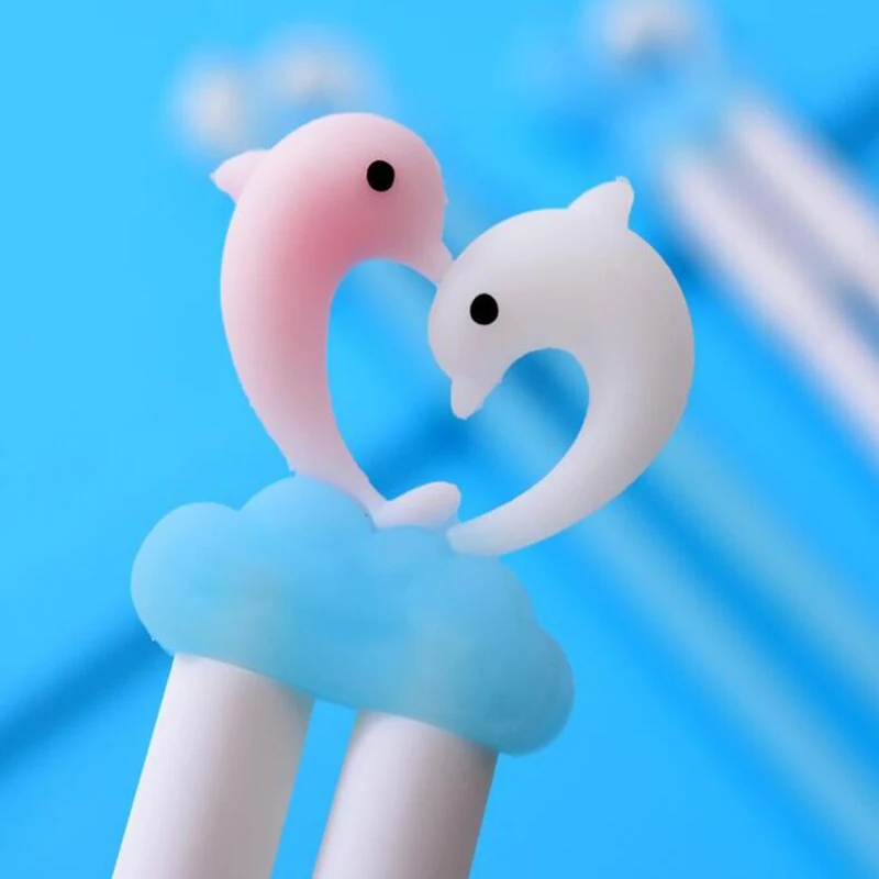 2 Pcs/pack Kawaii Animal Dolphin Double Couple Lovers Gel Pen For School Kawaii Rollerball Pen School Supplies Korean Stationery
2 Pcs/pack Kawaii Animal Dolphin Double Couple Lovers Gel Pen For School Kawaii Rollerball Pen School Supplies Korean Stationery