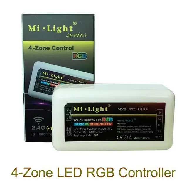 Mi Light 2.4G 4-Zone RGB LED Controller for RGB LED Strip / LED downlight ,DC12V - 24V 10A Max Free shipping
Mi Light 2.4G 4-Zone RGB LED Controller for RGB LED Strip / LED downlight ,DC12V - 24V 10A Max Free shipping