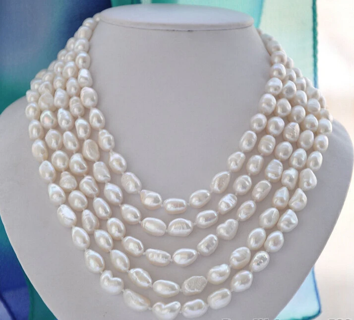 5row 22" 12mm white baroque FRESHWATER CULTURED pearl necklace ^^^@^Noble style Natural Fine jewe SHIPPING (C0309)
5row 22" 12mm white baroque FRESHWATER CULTURED pearl necklace ^^^@^Noble style Natural Fine jewe SHIPPING (C0309)