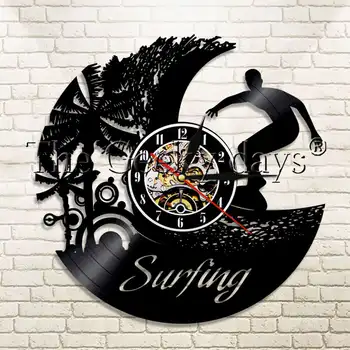 1Piece New Cool Surfing Summer Beach Time Silhouette Wall Clock Wave Decor Art Water Sport Surfing Vinyl Record Wall Clock
1Piece New Cool Surfing Summer Beach Time Silhouette Wall Clock Wave Decor Art Water Sport Surfing Vinyl Record Wall Clock
