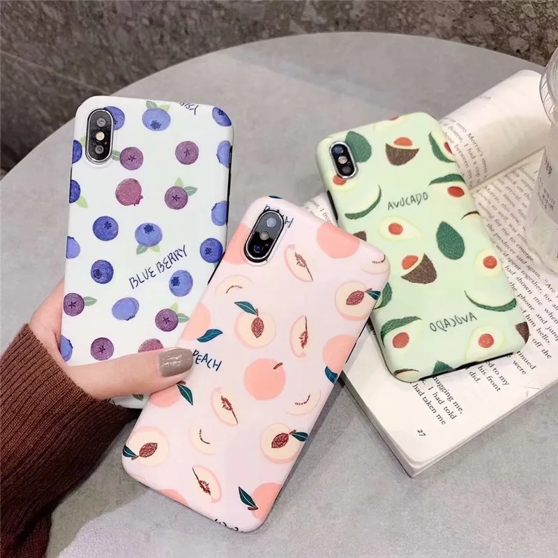 JAMULAR Cartoon Fruit Blue Berry Peach Phone Case For iPhone X XS MAX XR 7 6 6s Plus Matte IMD Soft Back Cover For iPhone 8 Capa
JAMULAR Cartoon Fruit Blue Berry Peach Phone Case For iPhone X XS MAX XR 7 6 6s Plus Matte IMD Soft Back Cover For iPhone 8 Capa