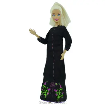 Handmade Long Sleeves Dress Muslim National Costume Black Color Dollhouse Accessories Clothes For Barbie FR Kurhn Doll 11.5" 12" 
Handmade Long Sleeves Dress Muslim National Costume Black Color Dollhouse Accessories Clothes For Barbie FR Kurhn Doll 11.5" 12"