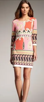 Vestido Top Fasion Rushed Freeshipping Silk Cotton O-neck Winter Dress Fashion Fancy Print Elastic Knitted One-piece Dress
Vestido Top Fasion Rushed Freeshipping Silk Cotton O-neck Winter Dress Fashion Fancy Print Elastic Knitted One-piece Dress