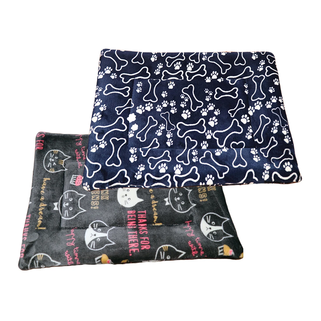 Cute Pets Bed Mats Soft Fleece Warm Blanket Pets Cat Dog Sleeping Mats bone Printing Puppy Teddy Beds Mats
Cute Pets Bed Mats Soft Fleece Warm Blanket Pets Cat Dog Sleeping Mats bone Printing Puppy Teddy Beds Mats