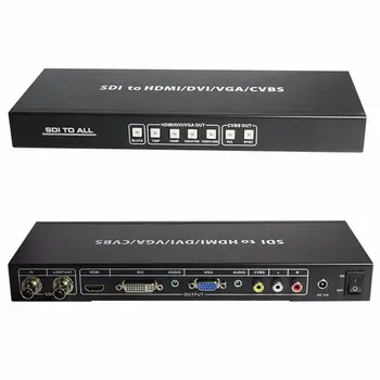 SDI to ALL Scaler Converter SD HD 3G-SDI With SDI LOOP OUT To HDMI DVI VGA CVBS Audio Analog Converter Splitter Extender
SDI to ALL Scaler Converter SD HD 3G-SDI With SDI LOOP OUT To HDMI DVI VGA CVBS Audio Analog Converter Splitter Extender