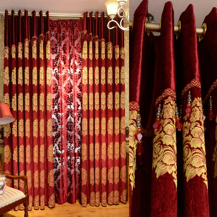 Custom Made Luxury Chenille Fabric Cortinas Blackout Curtains for Living Room Joyous Wedding Eco-Friendly Tulle Curtains Rideaux
Custom Made Luxury Chenille Fabric Cortinas Blackout Curtains for Living Room Joyous Wedding Eco-Friendly Tulle Curtains Rideaux