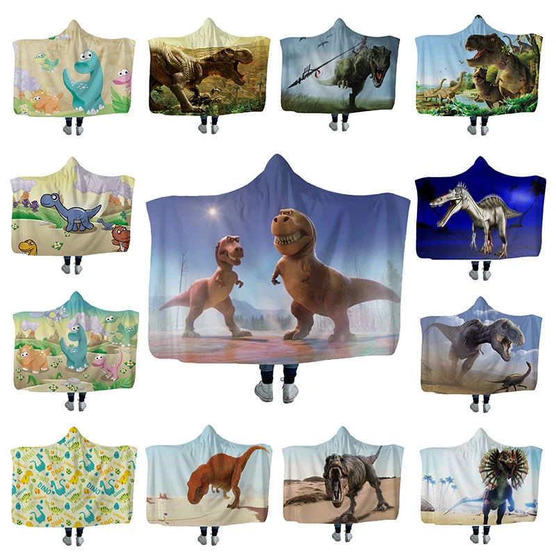 2019 Fashion Animal Hoodie Blanket Kids Cartoon Dinosaur Printed Winter Warm Plush Hooded Blanket Adult 130*150cm/150*200cm
2019 Fashion Animal Hoodie Blanket Kids Cartoon Dinosaur Printed Winter Warm Plush Hooded Blanket Adult 130*150cm/150*200cm