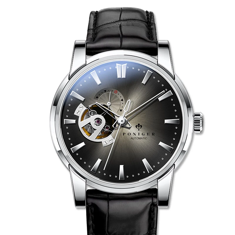 PONIGER Men Business 50M Waterproof Fashion Hollow Out Dial Automatic Self-wind Mechanical Wrist Watches - Leather
PONIGER Men Business 50M Waterproof Fashion Hollow Out Dial Automatic Self-wind Mechanical Wrist Watches - Leather